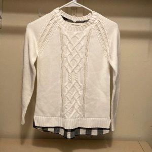 ARTISAN NY BOYS' WHITE SWEATER